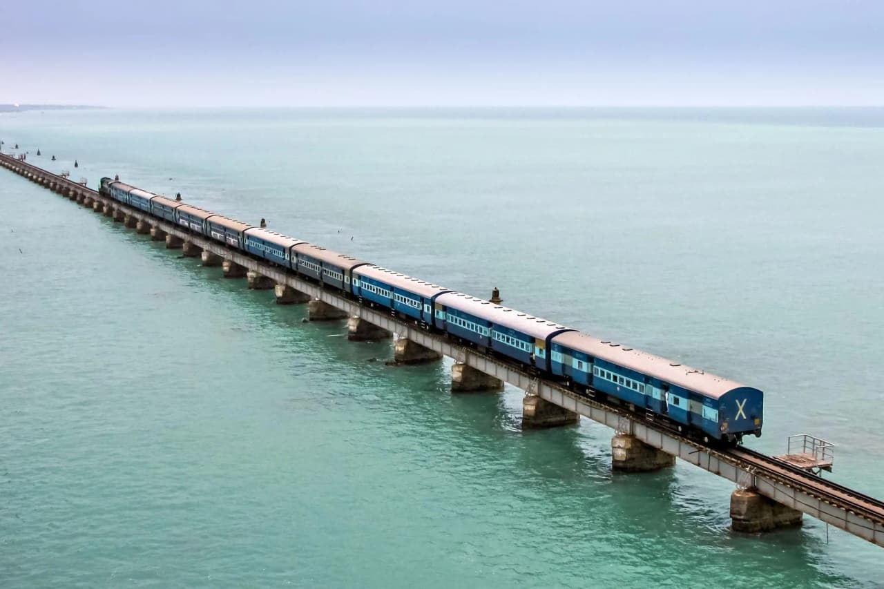 Pamban Bridge — iconic sea bridge connecting Rameswaram island to mainland India